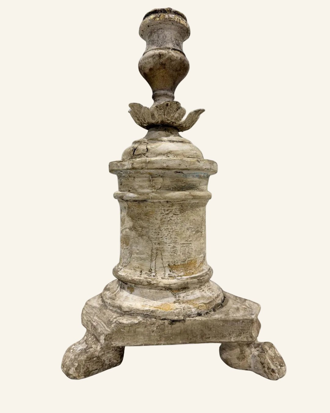 Italian Antique Fragment Candlestick - Drue Bohrer Antiques